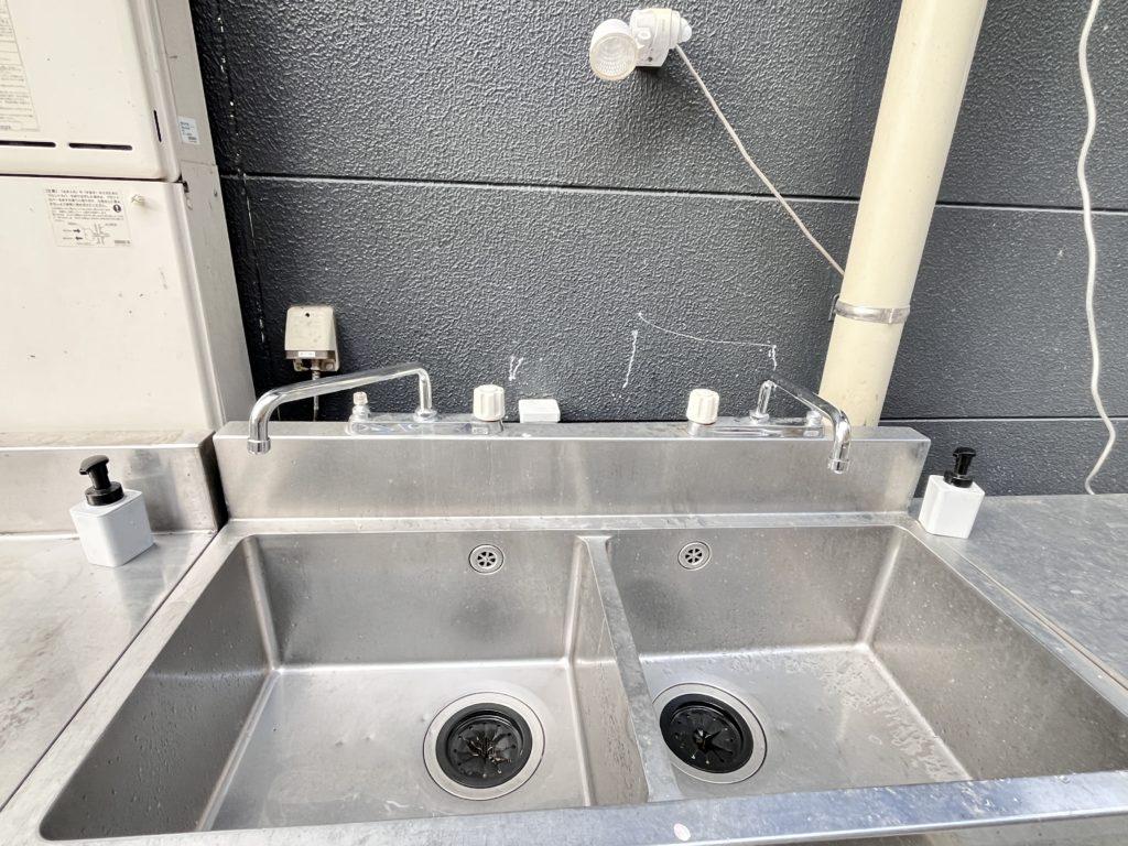 京都大呂ガーデンテラスのペットサイト・RVサイト利用者用炊事場